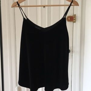 Metaphor Velvet Tank, Black, size small NWT